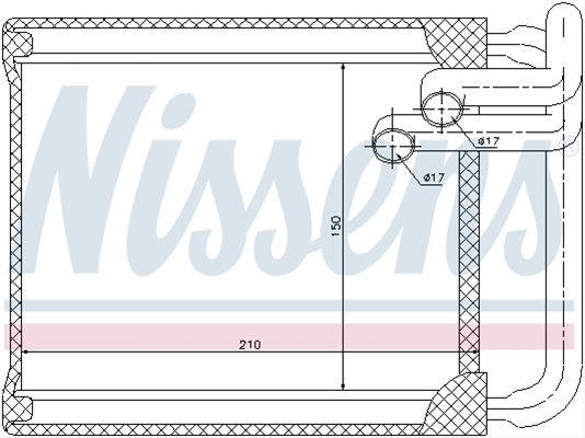 Schimbator Caldura, Incalzire Habitaclu Nissens Hyundai 77632