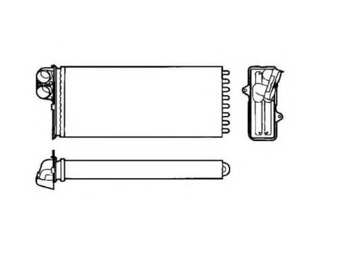 Schimbator caldura, incalzire habitaclu OPEL MOVANO Combi (J9) (1998 - 2010) NRF 53551 piesa NOUA