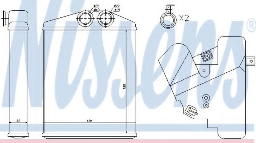 Schimbator caldura, incalzire habitaclu OPEL VECTRA C GTS (2002 - 2016) NISSENS 73377 piesa NOUA