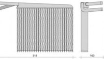 Schimbator caldura, incalzire habitaclu PEUGEOT 60...