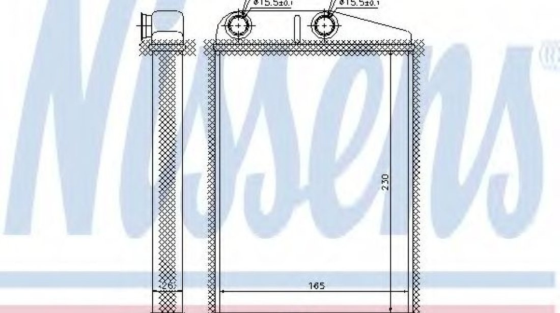 Schimbator caldura, incalzire habitaclu PEUGEOT BOXER platou / sasiu (2006 - 2016) NISSENS 73989 piesa NOUA