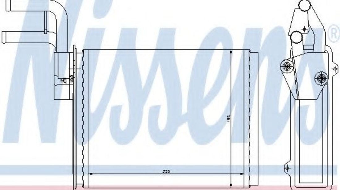 Schimbator caldura, incalzire habitaclu PEUGEOT BOXER bus (230P) (1994 - 2002) NISSENS 73987 piesa NOUA