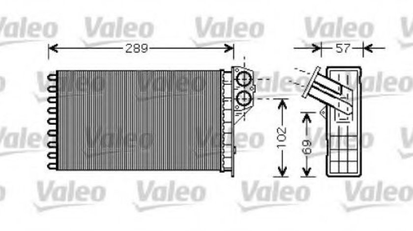 Schimbator caldura, incalzire habitaclu PEUGEOT 307 CC (3B) (2003 - 2016) VALEO 812322 piesa NOUA