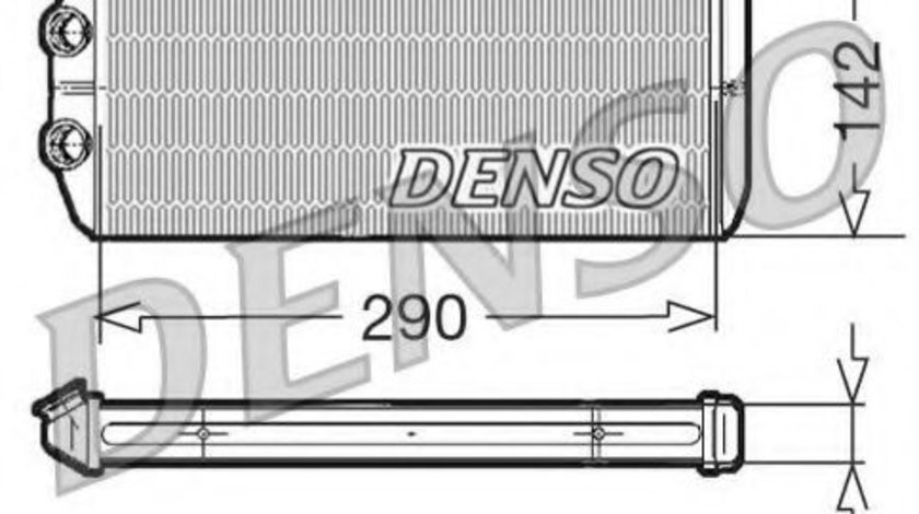 Schimbator caldura, incalzire habitaclu PEUGEOT PARTNER (2008 - 2016) DENSO DRR07005 piesa NOUA