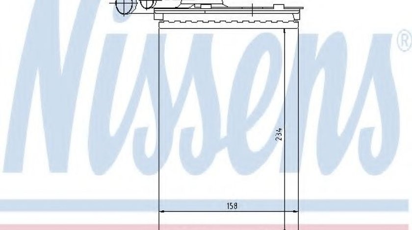 Schimbator caldura, incalzire habitaclu RENAULT CLIO I (B/C57, 5/357) (1990 - 1998) NISSENS 73252 piesa NOUA