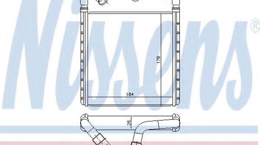 Schimbator caldura, incalzire habitaclu VW GOLF SPORTSVAN (AM1) (2014 - 2016) NISSENS 73943 piesa NOUA