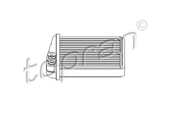 Schimbator caldura, incalzire habitaclu VW JETTA III (1K2) (2005 - 2010) TOPRAN 112 416 piesa NOUA