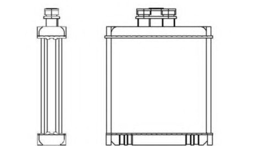 Schimbator caldura, incalzire habitaclu VW POLO (9N) (2001 - 2012) NRF 53558 piesa NOUA