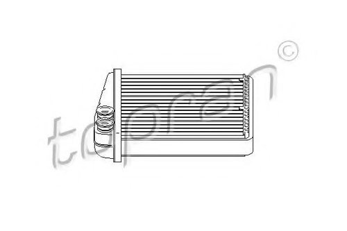Schimbator caldura, incalzire habitaclu VW SCIROCCO (137, 138) (2008 - 2016) TOPRAN 112 416 piesa NO...