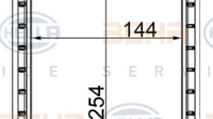 Schimbator caldura, incalzire habitaclu (8FH351331734 HELLA) BMW