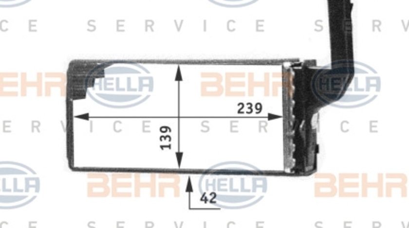 Schimbator caldura, incalzire habitaclu (8FH351311651 HELLA) Citroen,PEUGEOT