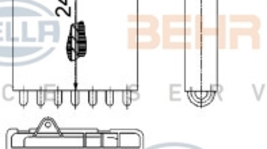 Schimbator caldura, incalzire habitaclu (8FH351315561 HELLA) PEUGEOT