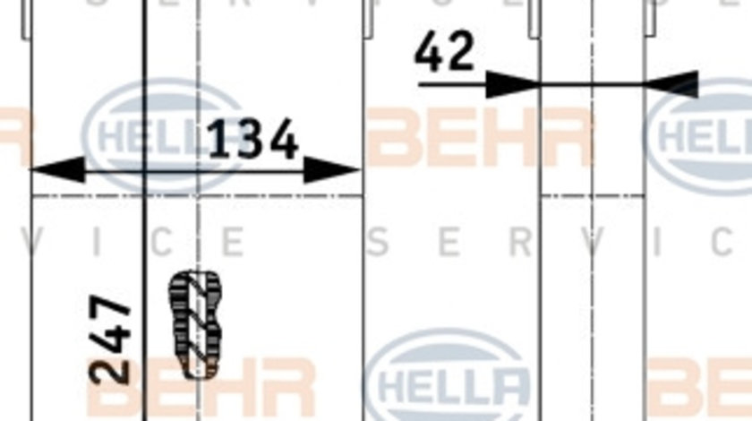 Schimbator caldura, incalzire habitaclu (8FH351312131 HELLA) PEUGEOT