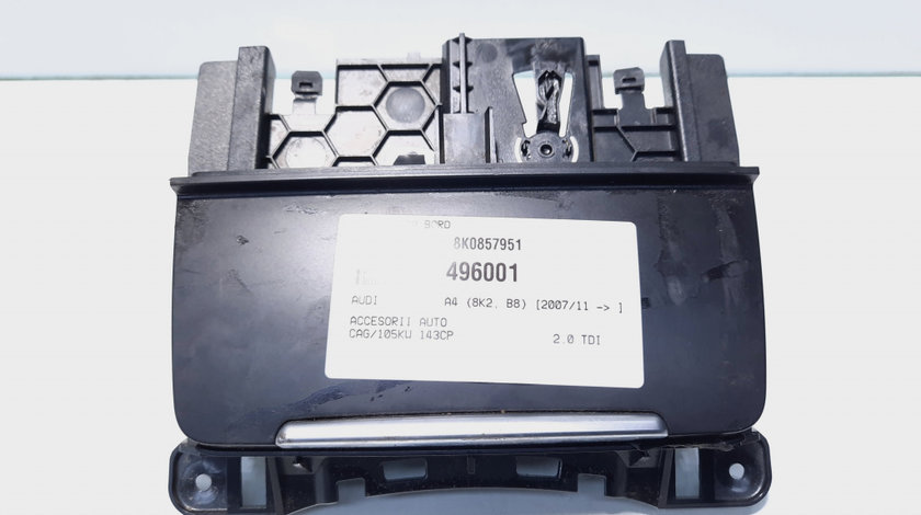 Scrumiera bord, cod 8K0857951, Audi A4 (8K2, B8) (id:496001)