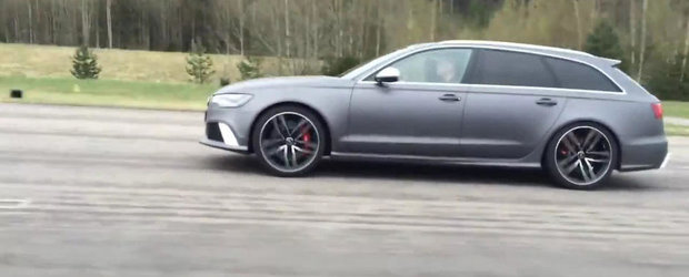 Scurta liniuta intre un Audi RS6 si un BMW M5, ambele modificate