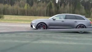 Scurta liniuta intre un Audi RS6 si un BMW M5, ambele modificate