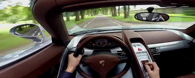 Scurta plimbare la volanul unui Porsche Carrera GT cu evacuare directa