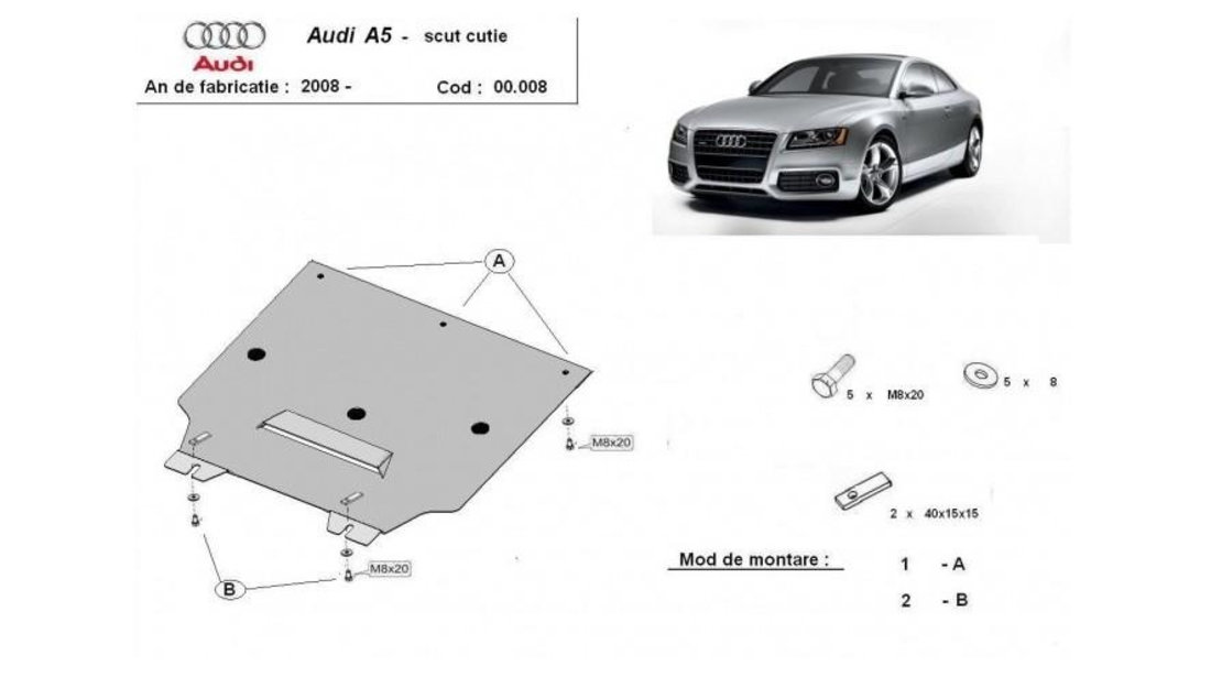 Scut cutie de viteza Audi A5 CABRIOLET (2008-2011) [8F7] #5