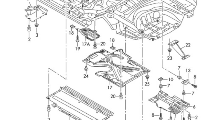 Scut inferior portbagaj Audi A4 B8 (8K) Avant 2011 2.0 TDI OEM 8K0825219