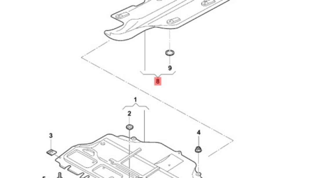 Scut lateral dreapta Volkswagen Polo (2002-2005) 6Q0825202H OEM 6Q0825202H