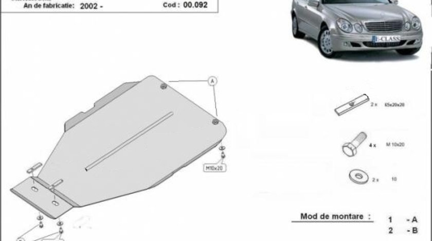 Scut metalic cutie de viteze automata Mercedes E-Class W211 2002-2009