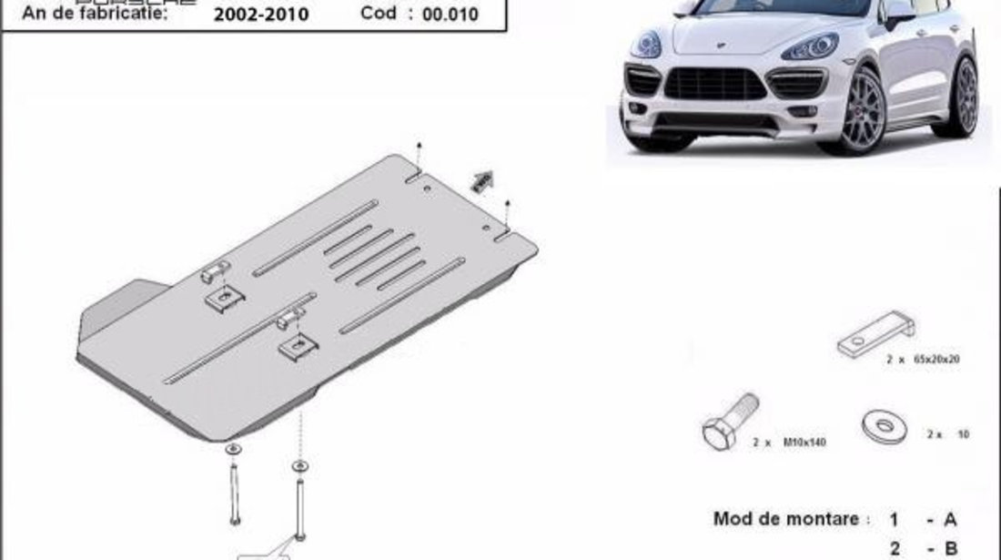 Scut metalic cutie de Viteze Automata Porsche Cayenne 2002-2010