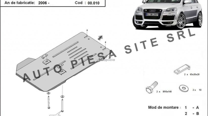 Scut metalic cutie viteze Audi Q7 fabricat incepand cu 2006 APS-00,010 produs NOU