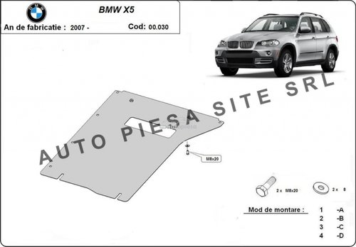 Scut metalic cutie viteze BMW X5 E70 fabricat in perioada 2007 - 2013 APS-00,030 piesa NOUA