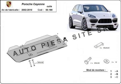 Scut metalic cutie viteze Porsche Cayenne fabricat in perioada 2002 - 2010 APS-00,190 piesa NOUA