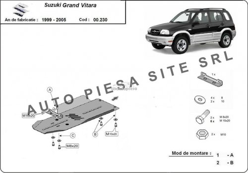 Scut metalic cutie viteze Suzuki Grand Vitara fabricat in perioada 1999 - 2005 APS-00,230 piesa NOUA