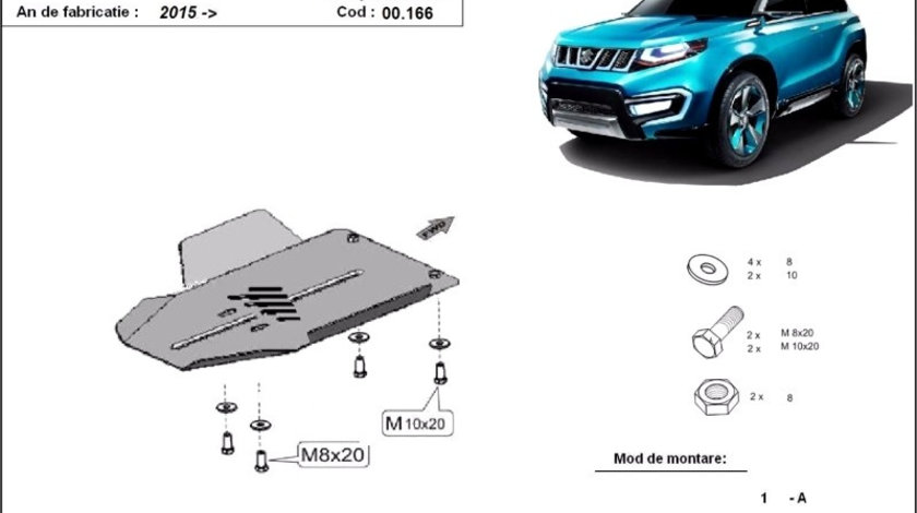 Scut metalic diferential spate Suzuki Vitara 2015-2020