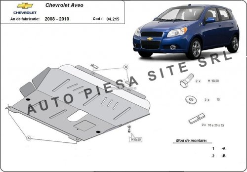 Scut metalic motor Chevrolet Aveo fabricat in perioada 2008 - 2011 APS-04,215 piesa NOUA