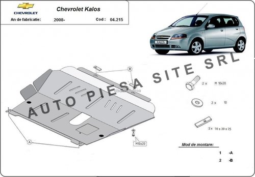 Scut metalic motor Chevrolet Kalos fabricat incepand cu 2008 APS-04,215 piesa NOUA