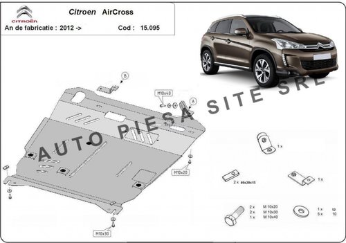 Scut metalic motor Citroen C4 Aircross fabricat incepand cu 2012 APS-15,095 piesa NOUA