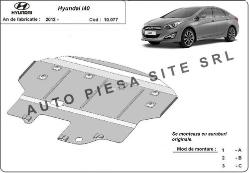 Scut metalic motor Hyundai i40 fabricat incepand cu 2012 APS-10,077 piesa NOUA