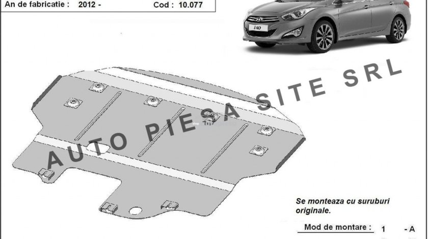 Scut metalic motor Hyundai i40 fabricat incepand cu 2012 APS-10,077 piesa NOUA