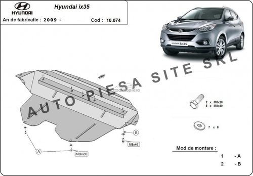 Scut metalic motor Hyundai ix35 fabricat incepand cu 2009 APS-10,074 piesa NOUA