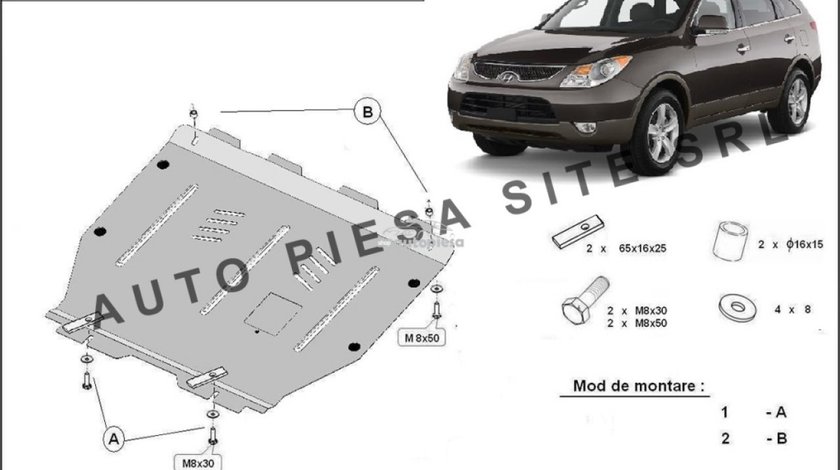 Scut metalic motor Hyundai Veracruz fabricat incepand cu 2009 APS-10,071 piesa NOUA