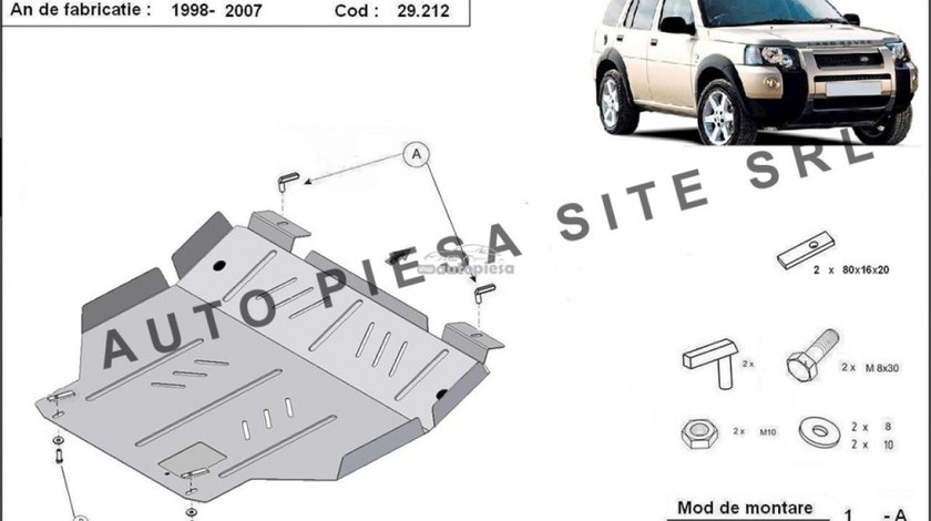 Scut metalic motor Land Rover Freelander fabricat incepand cu 2007 APS-29,212 piesa NOUA