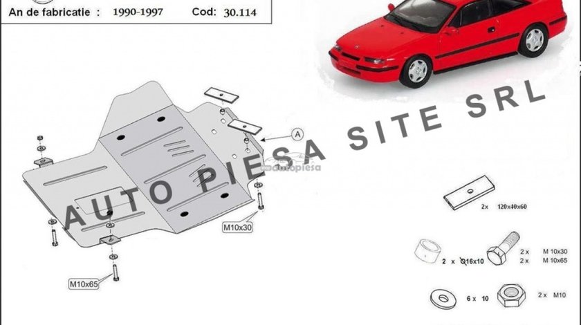 Scut metalic motor Opel Calibra fabricat in perioada 1990 - 1997 APS-30,114 piesa NOUA