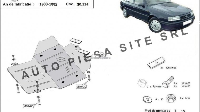 Scut metalic motor Opel Vectra A fabricat in perioada 1988 - 1995 APS-30,114 piesa NOUA