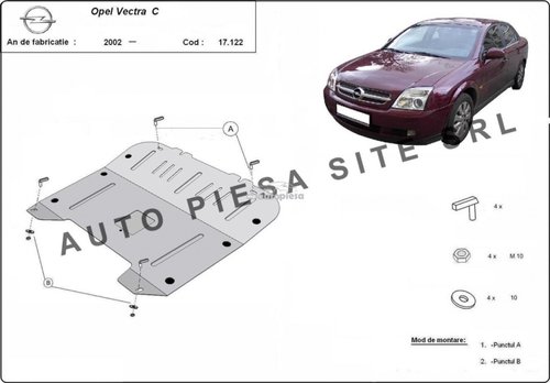Scut metalic motor Opel Vectra C fabricat incepand cu 2002 APS-17,122 piesa NOUA