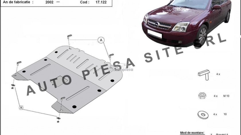 Scut metalic motor Opel Vectra C fabricat incepand cu 2002 APS-17,122 piesa NOUA