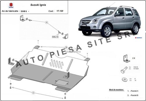 Scut metalic motor Suzuki Ignis fabricat incepand cu 2001 APS-17,120 piesa NOUA