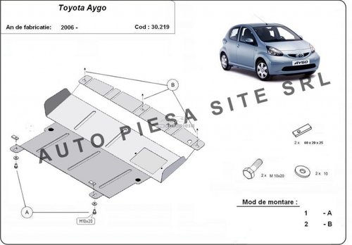 Scut metalic motor Toyota Aygo fabricata incepand cu 2006 APS-30,219 piesa NOUA