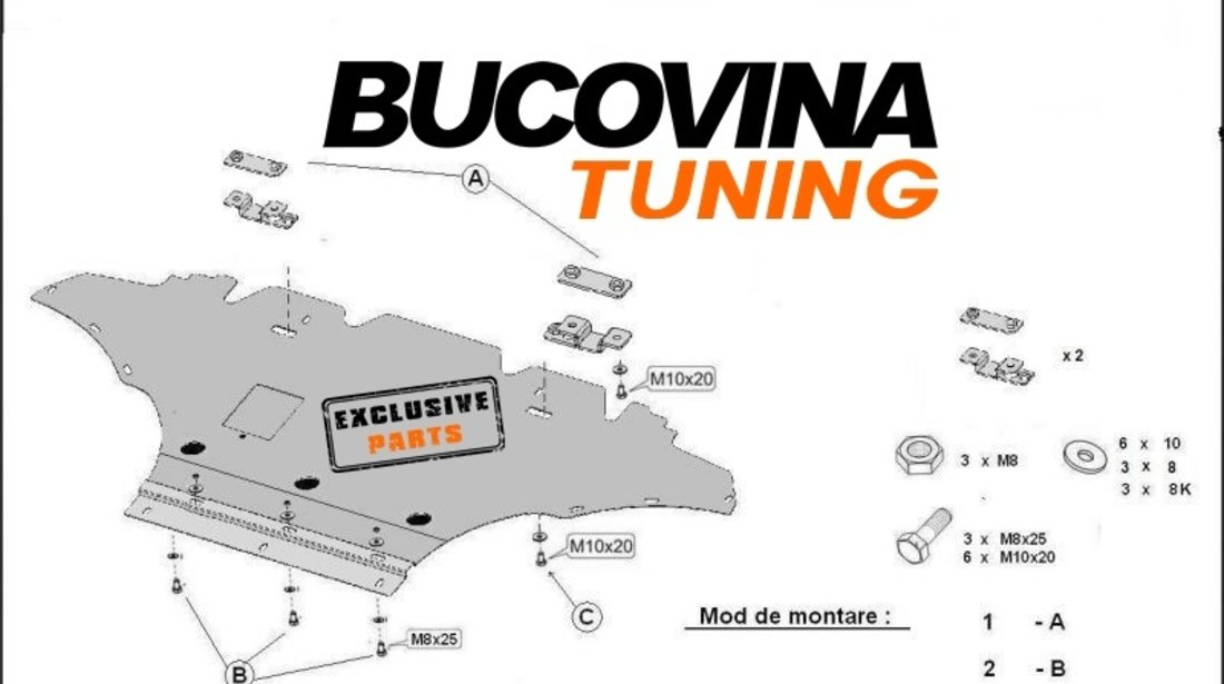 SCUT METALIC pentru Audi A4 B8, Audi A5