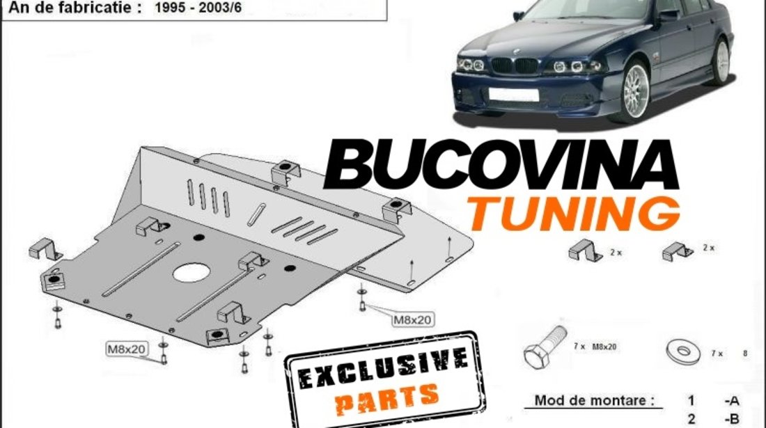 SCUT METALIC pentru BMW Seria 5 E39 1995-2003