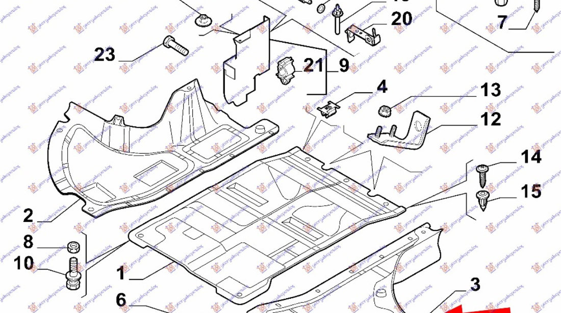 Scut motor lateral stanga Fiat Ducato 2014-2020 NOU 1345517080