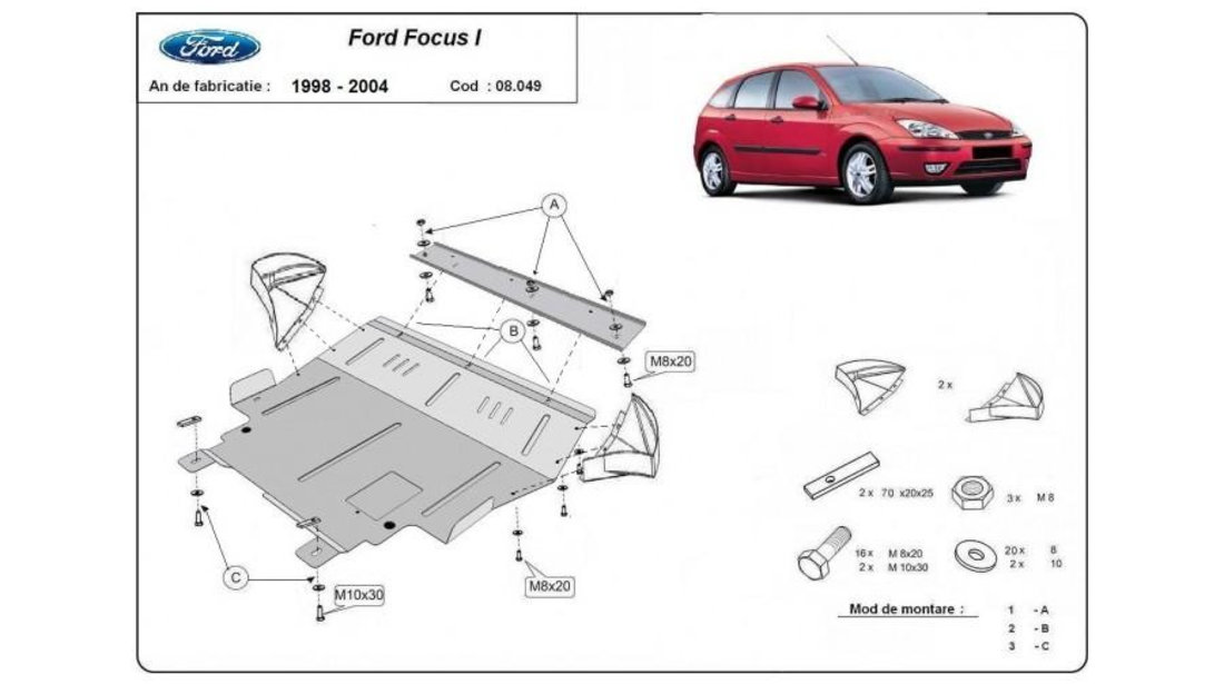 Scut motor metalic 1 Ford Focus (1998-2004) [DAW, DBW] #5