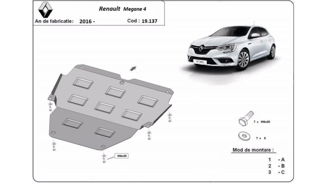 Scut motor metalic 4 Renault MEGANE IV (2015->)[K9A/M/N_,B9A/M/N_] #5